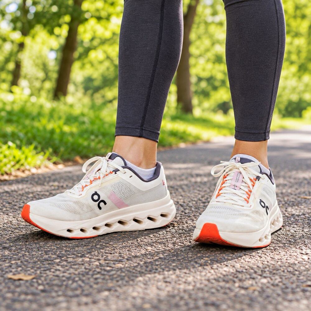 On Cloudsurfer Next Women’s 9 White Flame Running Shoes 3WE30050256